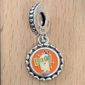 Pandora Disney Parks 2022 Halloween Minnie Mouse Boo Ghost Charm, S925 Silver